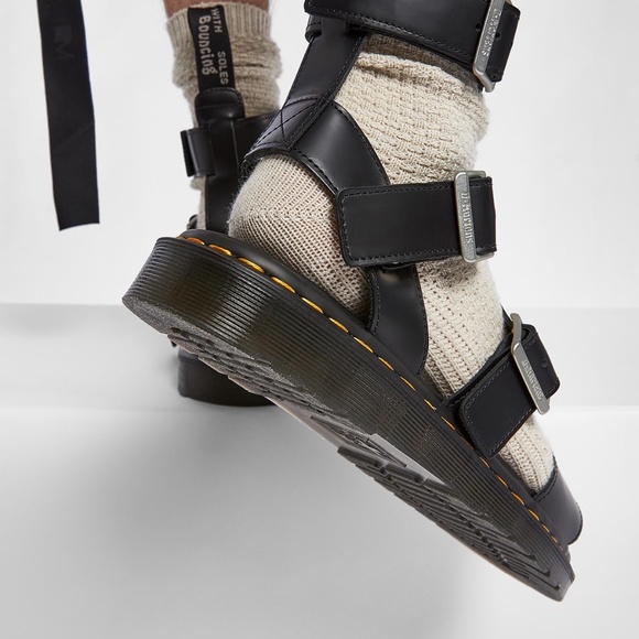 Rick Owens x Dr. Martens Leather Gryphon Gladiator Sandals Women's 8 Men… - Picture 4 of 14